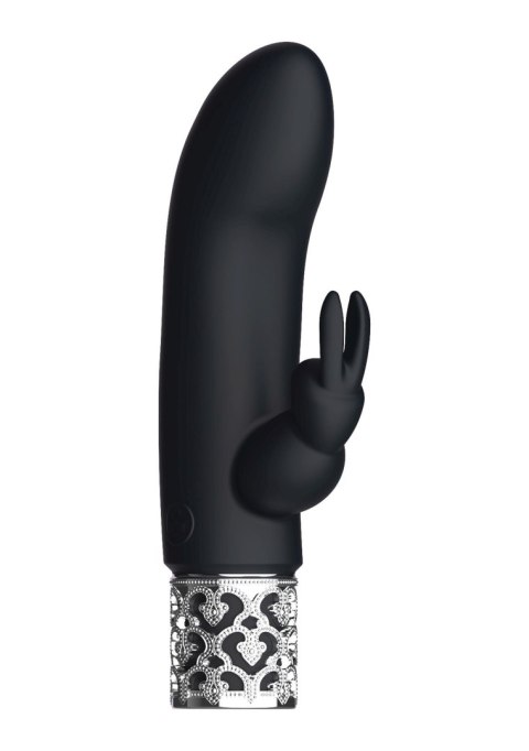 Dazzling - Rechargeable Silicone Bullet - Black Royal Gems