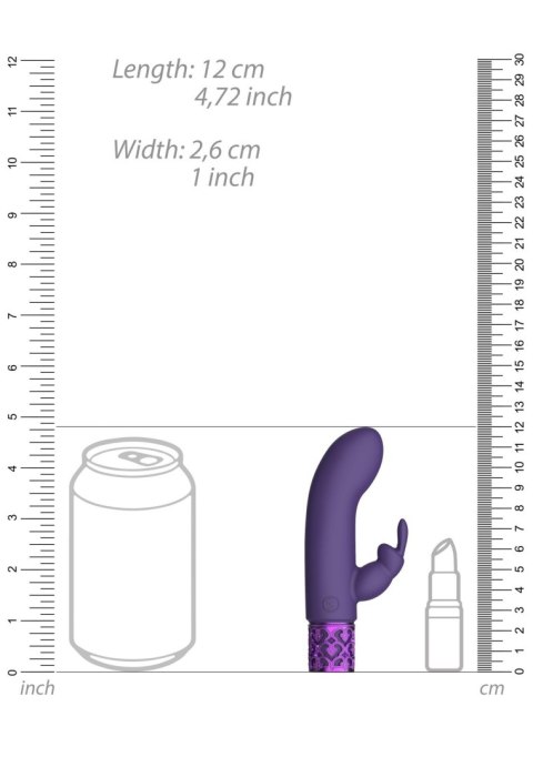 Dazzling - Rechargeable Silicone Bullet - Purple Royal Gems