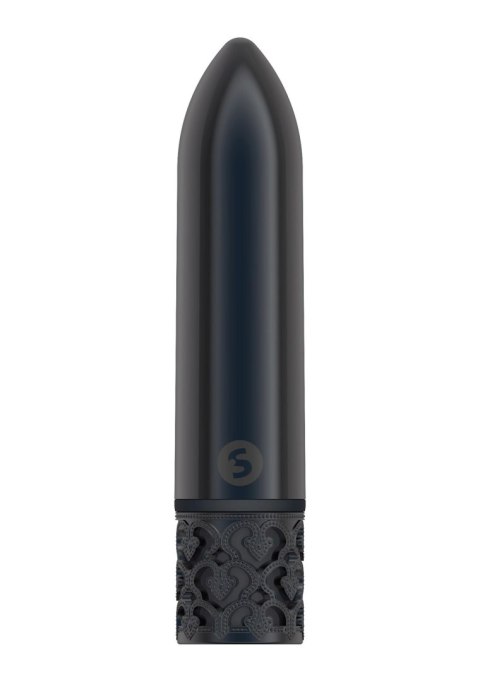 Glamour - Rechargeable ABS Bullet - Gunmetal Royal Gems