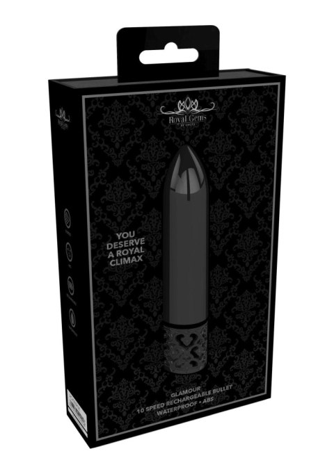 Glamour - Rechargeable ABS Bullet - Gunmetal Royal Gems