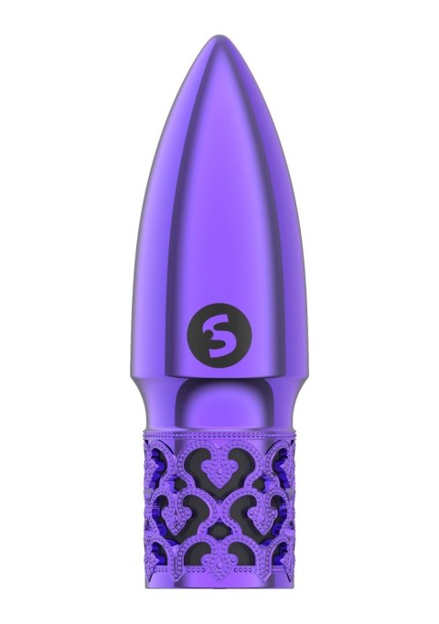 Glitter - Rechargeable ABS Bullet - Purple Royal Gems