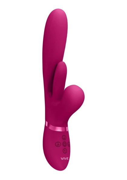 Kura - Thrusting G-Spot Vibrator with Flapping Tongue and Pulse Wave Stimulator Vive