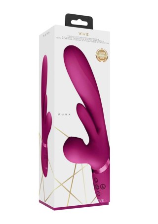 Kura - Thrusting G-Spot Vibrator with Flapping Tongue and Pulse Wave Stimulator Vive