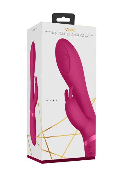 Mira - Spinning G-spot Rabbit - Pink ShotsToys