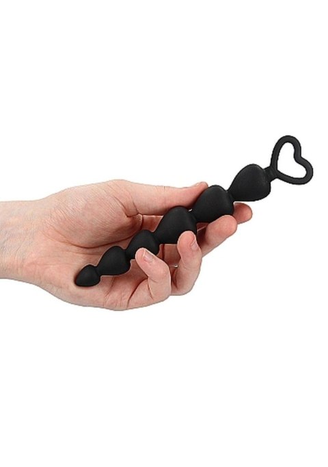 Silicone Anal Beads - Black ShotsToys