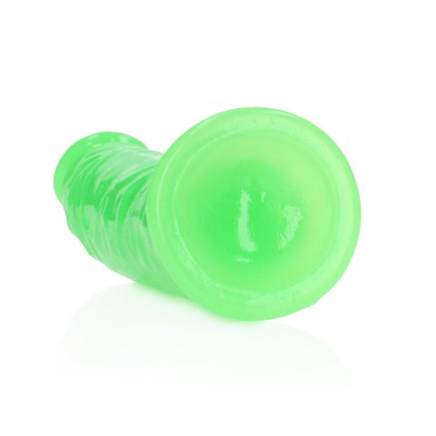 Slim Realistic Dildo with Suction Cup - Glow in the Dark - 6'' / 15,5 cm RealRock