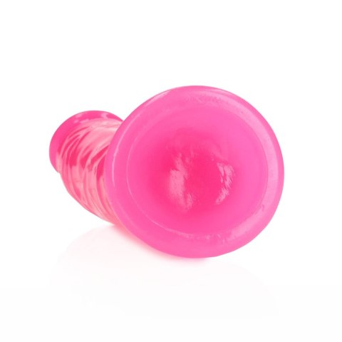 Slim Realistic Dildo with Suction Cup - Glow in the Dark - 6'' / 15,5 cm RealRock