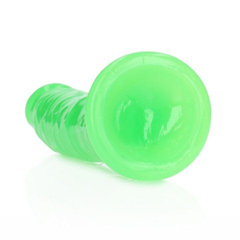 Slim Realistic Dildo with Suction Cup - Glow in the Dark - 8'' / 20 cm RealRock