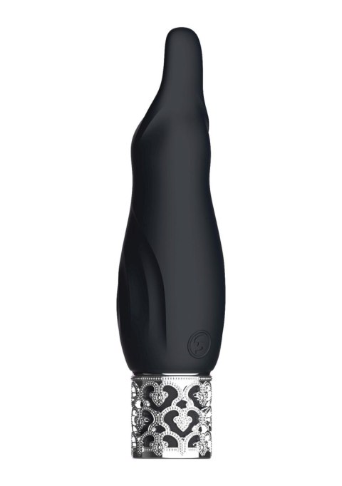 Sparkle - Rechargeable Silicone Bullet - Black Royal Gems