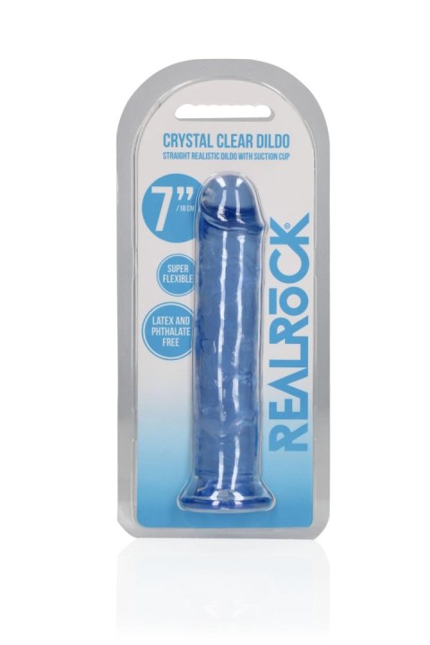 Straight Realistic Dildo with Suction Cup - 7'' / 18 RealRock