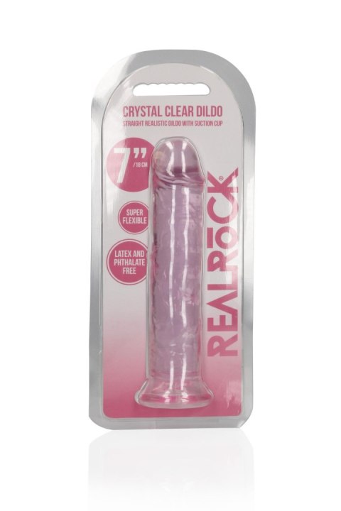 Straight Realistic Dildo with Suction Cup - 7'' / 18 RealRock