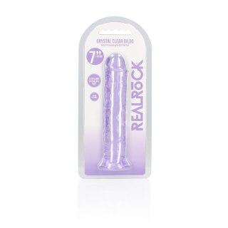 Straight Realistic Dildo with Suction Cup - 7'' / 18 RealRock