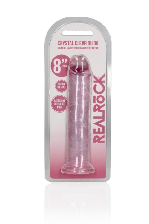 Straight Realistic Dildo with Suction Cup - 8'' / 20 RealRock