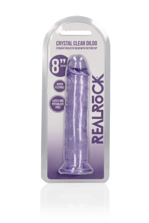 Straight Realistic Dildo with Suction Cup - 8'' / 20 RealRock