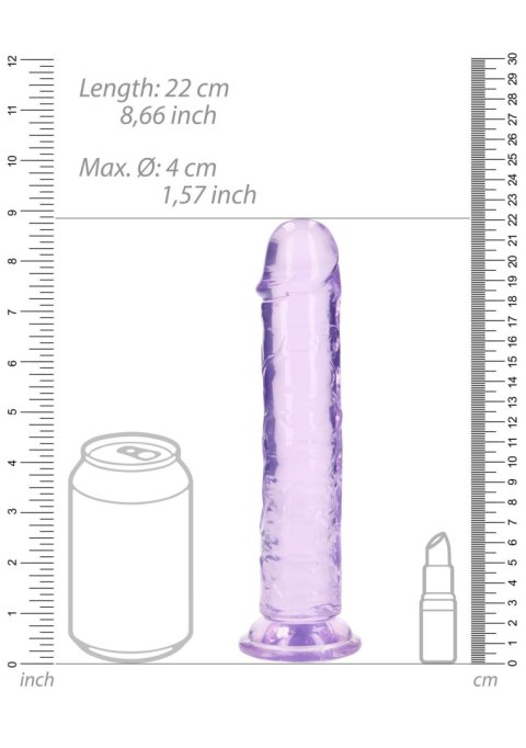 Straight Realistic Dildo with Suction Cup - 8'' / 20 RealRock