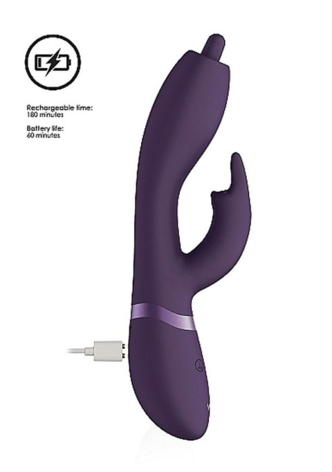 Wibrator Nilo - Pinpoint Rotating G-spot Rabbit - Purple Vive