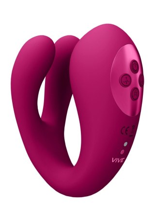 Yoko - Triple Action Vibrator Dual Prongs with Clitoral Pulse Wave Vive