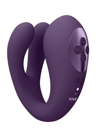 Yoko - Triple Action Vibrator Dual Prongs with Clitoral Pulse Wave Vive