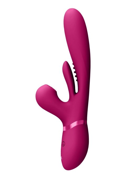 Kura - Thrusting G-Spot Vibrator with Flapping Tongue and Pulse Wave Stimulator Vive