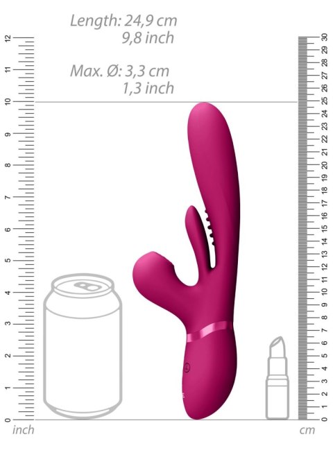 Kura - Thrusting G-Spot Vibrator with Flapping Tongue and Pulse Wave Stimulator Vive