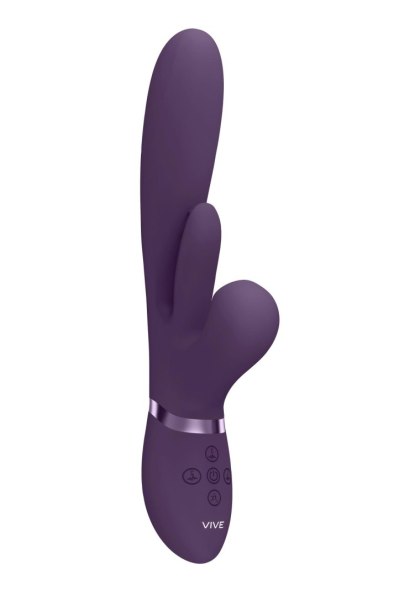 Kura - Thrusting G-Spot Vibrator with Flapping Tongue and Pulse Wave Stimulator Vive