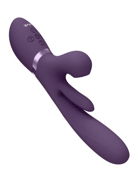 Kura - Thrusting G-Spot Vibrator with Flapping Tongue and Pulse Wave Stimulator Vive