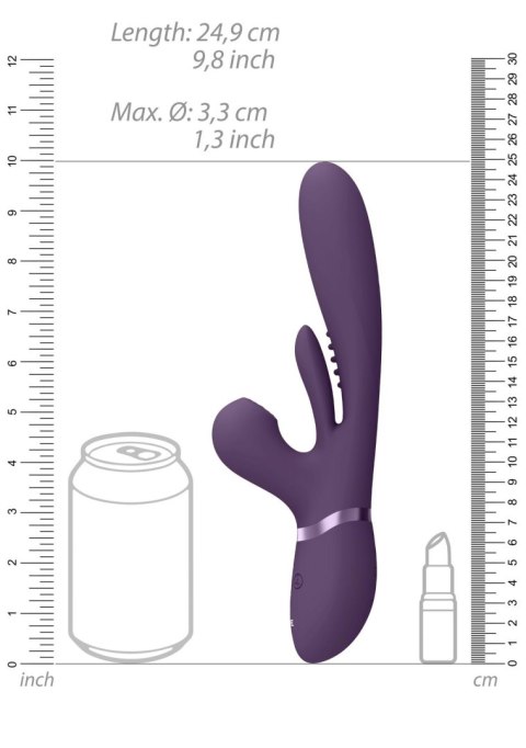 Kura - Thrusting G-Spot Vibrator with Flapping Tongue and Pulse Wave Stimulator Vive