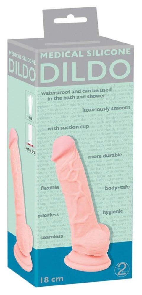 Medical Silicone Dildo 18 cm Medical Silicone