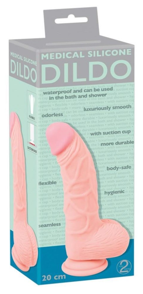 Medical Silicone Dildo 20 cm Medical Silicone