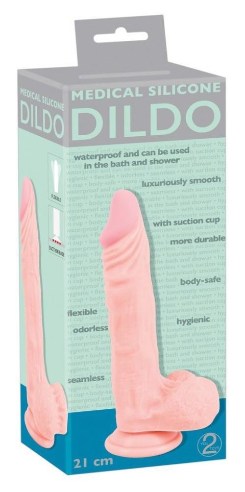 Medical Silicone Dildo 21 cm Medical Silicone