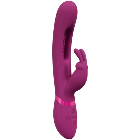 Mika - Triple Rabbit with G-Spot Flapping - Pink Vive