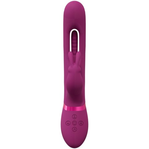 Mika - Triple Rabbit with G-Spot Flapping - Pink Vive