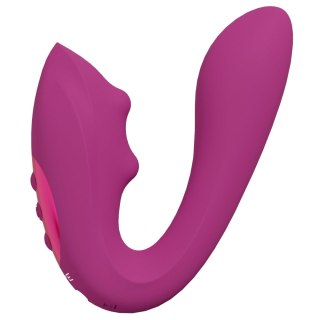 VIVE - Yuki - Rechargeable Dual Motor - G-Spot Vibrator with Massaging Beads - Pink Vive