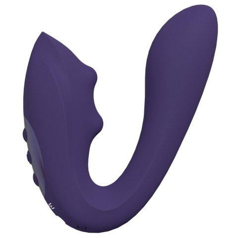 VIVE - Yuki - Rechargeable Dual Motor - G-Spot Vibrator with Massaging Beads - Purple Vive