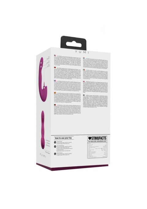 VIVE - Yumi - Rechargeable Triple Motor - G-Spot Finger Motion Vibrator and Flickering Tongue Stimulator Vive