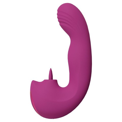 VIVE - Yumi - Rechargeable Triple Motor - G-Spot Finger Motion Vibrator and Flickering Tongue Stimulator Vive