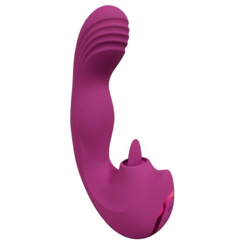 VIVE - Yumi - Rechargeable Triple Motor - G-Spot Finger Motion Vibrator and Flickering Tongue Stimulator Vive