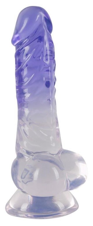 Crystal Clear Dildo with balls Crystal