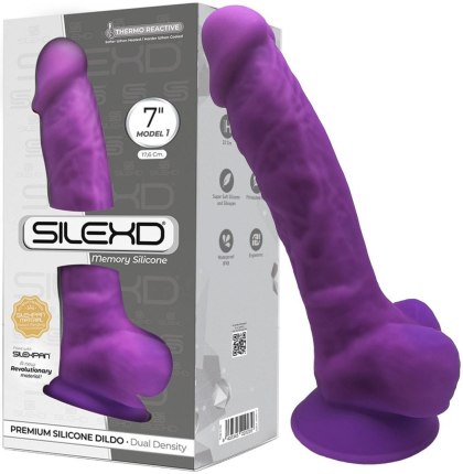 Dildo-Model 1 (7"") Purple Silexd