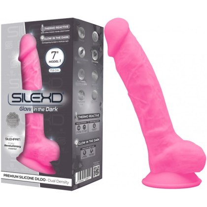 Model 1 7"" Pink Glow in the Dark Silexd