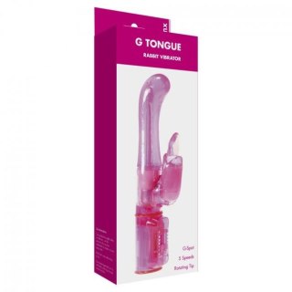 Wibrator- G Tongue Rabbit Vibrator Pink OS Me You Us