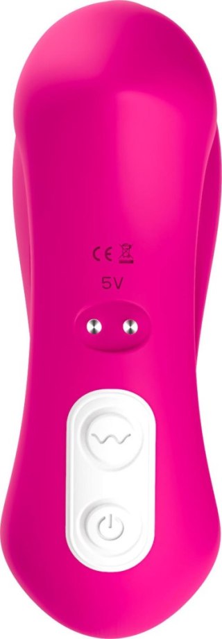 Stymulator silicone 2*9 vibration function Rose Red B - Series Joy