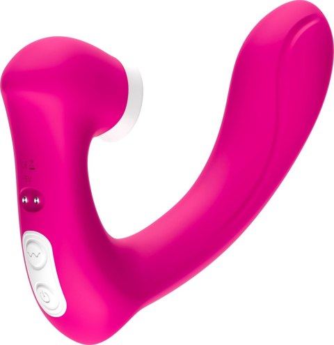 Stymulator silicone 2*9 vibration function Rose Red B - Series Joy