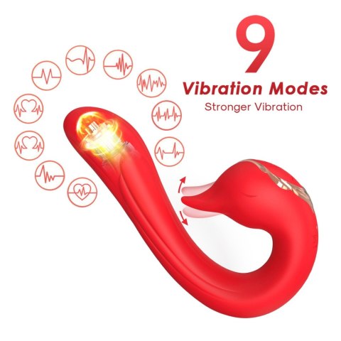 Swan Red, 9 vibration functions B - Series Joy