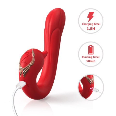 Swan Red, 9 vibration functions B - Series Joy