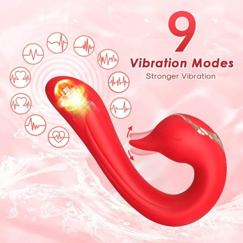 Swan Red, 9 vibration functions B - Series Joy