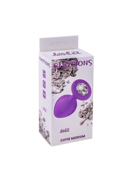 Plug-Anal Plug Emotions Cutie Medium Purple clear crystal Lola Toys