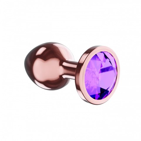 Plug-Butt Plug Diamond Amethyst Shine S Rose Gold Lola Games