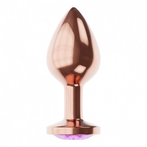 Plug-Butt Plug Diamond Amethyst Shine S Rose Gold Lola Games