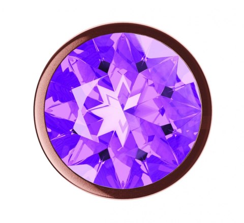 Plug-Butt Plug Diamond Amethyst Shine S Rose Gold Lola Games